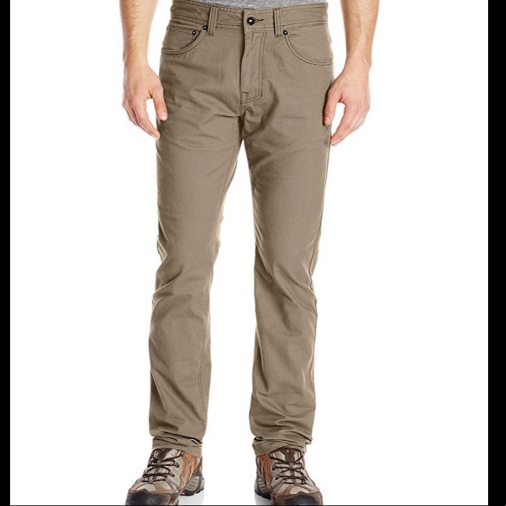 Prana Tucson Pant, Slim Fit 38W 32L, Khaki